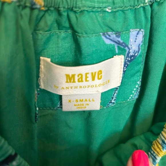 Anthropologie Maeve Tropical Maxi Dress with Pockets, Size XS 🌿 - Picture 8 of 8